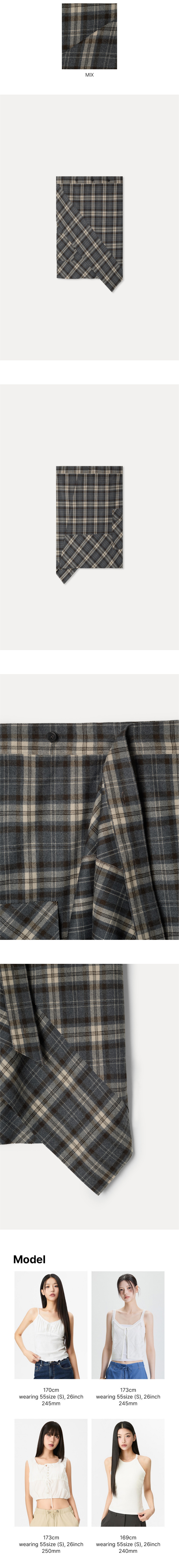 BUTTON UNBALANCE MIDI SKIRT